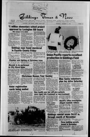 Giddings Times & News (Giddings, Tex.), Vol. 102, No. 24, Ed. 1 Thursday, December 5, 1991
