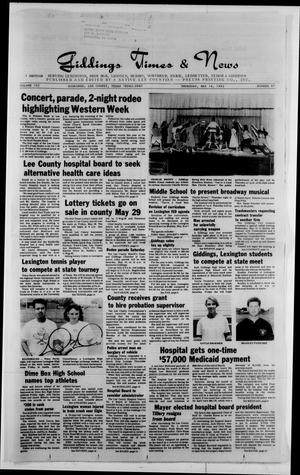 Giddings Times & News (Giddings, Tex.), Vol. 102, No. 47, Ed. 1 Thursday, May 14, 1992