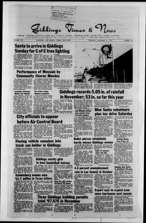 Giddings Times & News (Giddings, Tex.), Vol. 103, No. 24, Ed. 1 Thursday, December 3, 1992