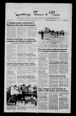 Giddings Times & News (Giddings, Tex.), Vol. 105, No. 41, Ed. 1 Thursday, March 30, 1995
