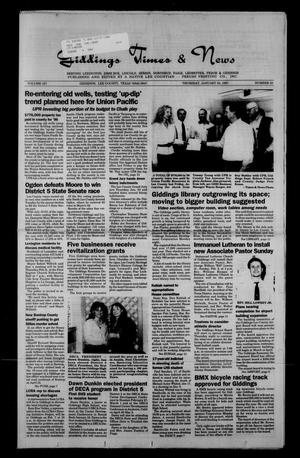 Giddings Times & News (Giddings, Tex.), Vol. 107, No. 33, Ed. 1 Thursday, January 30, 1997