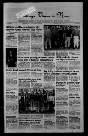 Giddings Times & News (Giddings, Tex.), Vol. 107, No. 44, Ed. 1 Thursday, April 17, 1997