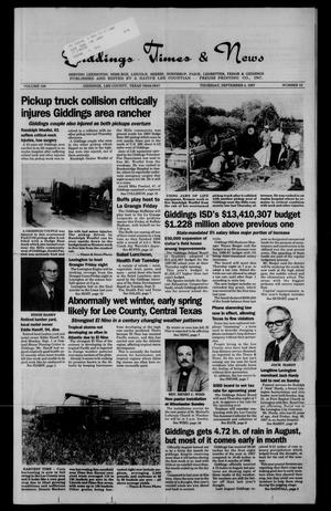 Giddings Times & News (Giddings, Tex.), Vol. 108, No. 12, Ed. 1 Thursday, September 4, 1997