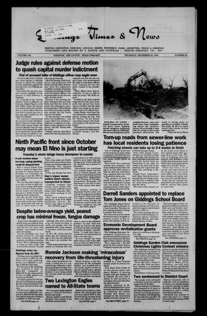 Giddings Times & News (Giddings, Tex.), Vol. 108, No. 28, Ed. 1 Thursday, December 25, 1997