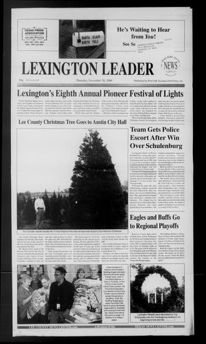 Lexington Leader (Lexington, Tex.), Vol. 10, No. 452, Ed. 1 Thursday, November 30, 2006