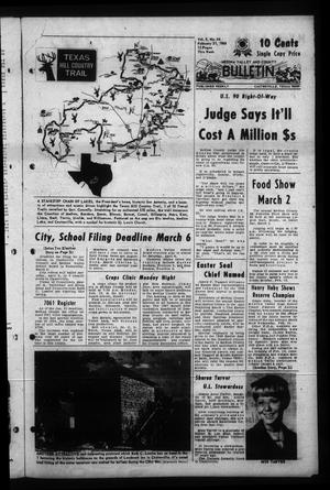 Medina Valley and County News Bulletin (Castroville, Tex.), Vol. 8, No. 44, Ed. 1 Wednesday, February 21, 1968