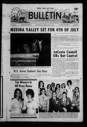 Medina Valley and County News Bulletin (Castroville, Tex.), Vol. 10, No. 11, Ed. 1 Wednesday, July 2, 1969