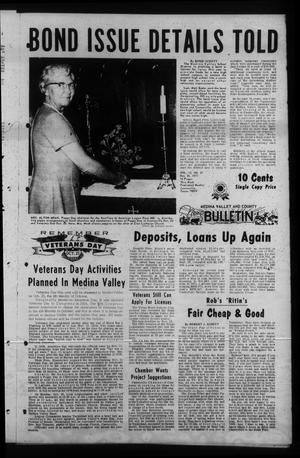 Primary view of object titled 'Medina Valley and County News Bulletin (Castroville, Tex.), Vol. 12, No. 27, Ed. 1 Wednesday, October 20, 1971'.