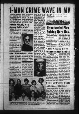 The Tri-County News Bulletin (Castroville, Tex.), Vol. 17, No. 22, Ed. 1 Monday, September 8, 1975