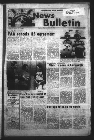 Primary view of object titled 'News Bulletin (Castroville, Tex.), Vol. 23, No. 43, Ed. 1 Monday, October 26, 1981'.