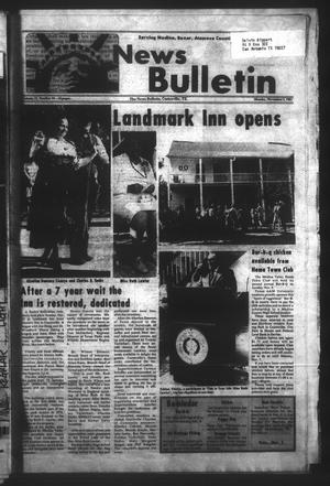 Primary view of object titled 'News Bulletin (Castroville, Tex.), Vol. 23, No. 44, Ed. 1 Monday, November 2, 1981'.
