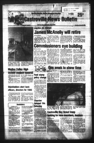 Castroville News Bulletin (Castroville, Tex.), Vol. 27, No. 4, Ed. 1 Thursday, January 23, 1986
