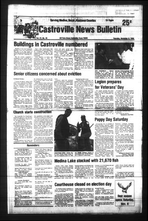 Castroville News Bulletin (Castroville, Tex.), Vol. 27, No. 45, Ed. 1 Thursday, November 6, 1986