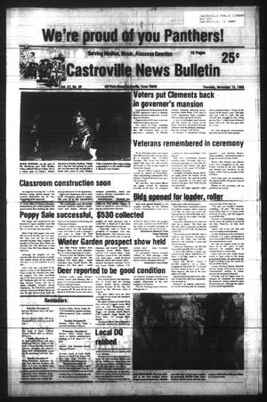 Castroville News Bulletin (Castroville, Tex.), Vol. 27, No. 46, Ed. 1 Thursday, November 13, 1986
