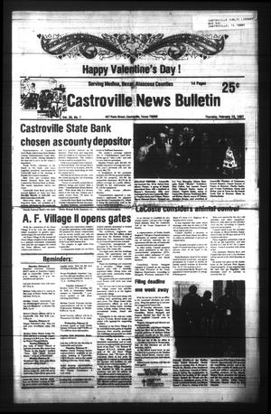 Castroville News Bulletin (Castroville, Tex.), Vol. 28, No. 7, Ed. 1 Thursday, February 12, 1987