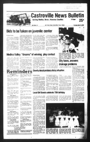 Castroville News Bulletin (Castroville, Tex.), Vol. 28, No. 12, Ed. 1 Thursday, March 19, 1987