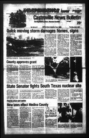 Castroville News Bulletin (Castroville, Tex.), Vol. 28, No. 27, Ed. 1 Thursday, July 2, 1987