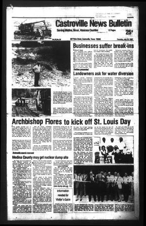 Castroville News Bulletin (Castroville, Tex.), Vol. 28, No. 30, Ed. 1 Thursday, July 23, 1987