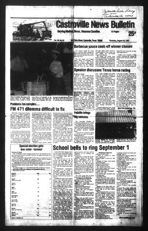 Castroville News Bulletin (Castroville, Tex.), Vol. 28, No. 33, Ed. 1 Thursday, August 13, 1987