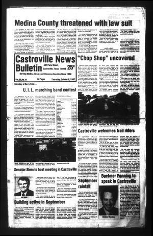Castroville News Bulletin (Castroville, Tex.), Vol. 28, No. 41, Ed. 1 Thursday, October 8, 1987