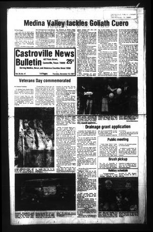 Castroville News Bulletin (Castroville, Tex.), Vol. 28, No. 47, Ed. 1 Thursday, November 19, 1987