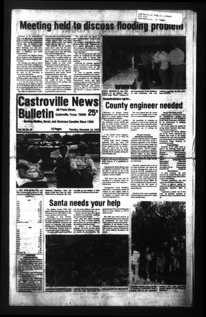 Primary view of object titled 'Castroville News Bulletin (Castroville, Tex.), Vol. 28, No. 50, Ed. 1 Thursday, December 10, 1987'.