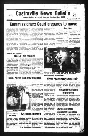 Castroville News Bulletin (Castroville, Tex.), Vol. 29, No. 8, Ed. 1 Thursday, February 25, 1988