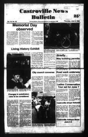 Castroville News Bulletin (Castroville, Tex.), Vol. 29, No. 22, Ed. 1 Thursday, June 2, 1988
