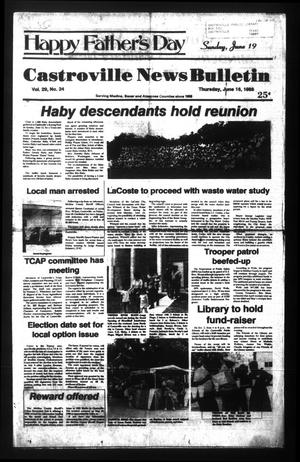 Castroville News Bulletin (Castroville, Tex.), Vol. 29, No. 24, Ed. 1 Thursday, June 16, 1988