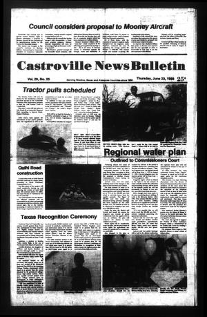 Castroville News Bulletin (Castroville, Tex.), Vol. 29, No. 25, Ed. 1 Thursday, June 23, 1988
