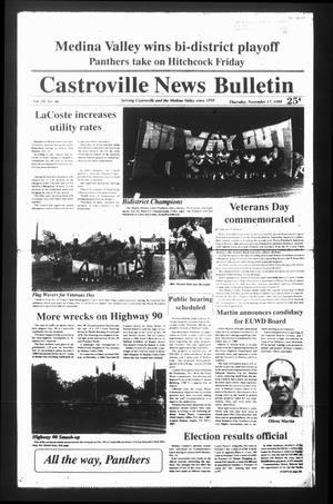 Castroville News Bulletin (Castroville, Tex.), Vol. 29, No. 46, Ed. 1 Thursday, November 17, 1988