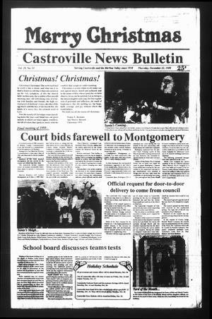 Castroville News Bulletin (Castroville, Tex.), Vol. 29, No. 51, Ed. 1 Thursday, December 22, 1988