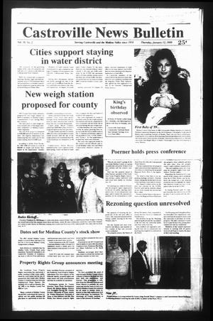 Castroville News Bulletin (Castroville, Tex.), Vol. 30, No. 2, Ed. 1 Thursday, January 12, 1989