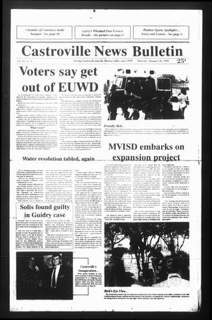 Primary view of object titled 'Castroville News Bulletin (Castroville, Tex.), Vol. 30, No. 4, Ed. 1 Thursday, January 26, 1989'.
