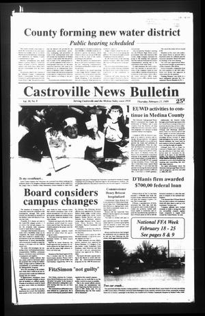 Castroville News Bulletin (Castroville, Tex.), Vol. 30, No. 8, Ed. 1 Thursday, February 23, 1989