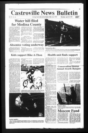 Castroville News Bulletin (Castroville, Tex.), Vol. 30, No. 16, Ed. 1 Thursday, April 20, 1989