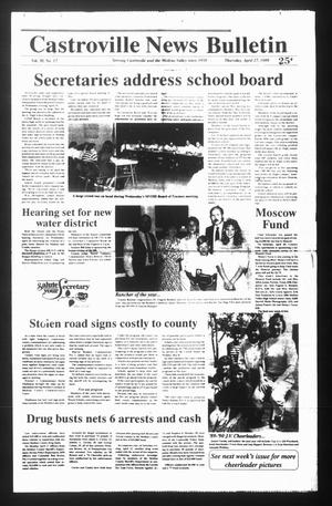 Castroville News Bulletin (Castroville, Tex.), Vol. 30, No. 17, Ed. 1 Thursday, April 27, 1989