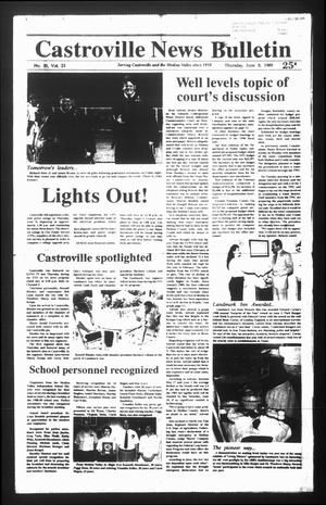 Castroville News Bulletin (Castroville, Tex.), Vol. 30, No. 23, Ed. 1 Thursday, June 8, 1989