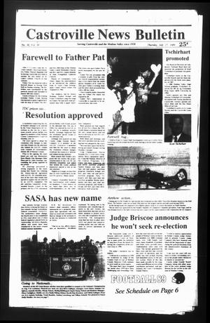 Castroville News Bulletin (Castroville, Tex.), Vol. 30, No. 30, Ed. 1 Thursday, July 27, 1989