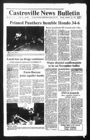 Castroville News Bulletin (Castroville, Tex.), Vol. 30, No. 39, Ed. 1 Thursday, September 28, 1989