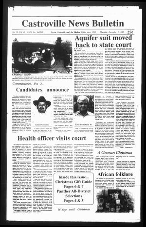 Castroville News Bulletin (Castroville, Tex.), Vol. 30, No. 49, Ed. 1 Thursday, December 7, 1989