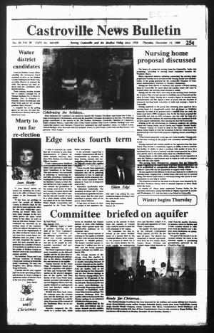Castroville News Bulletin (Castroville, Tex.), Vol. 30, No. 50, Ed. 1 Thursday, December 14, 1989