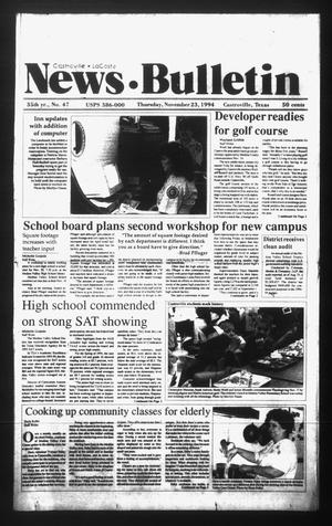 News Bulletin (Castroville, Tex.), Vol. 35, No. 47, Ed. 1 Wednesday, November 23, 1994