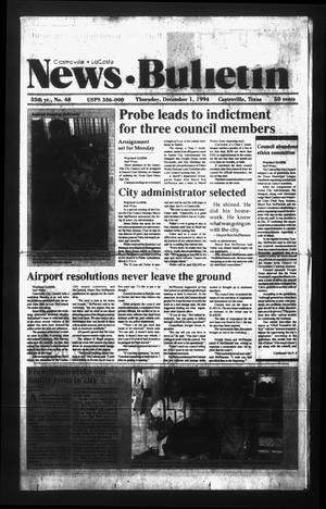 Primary view of object titled 'News Bulletin (Castroville, Tex.), Vol. 35, No. 48, Ed. 1 Thursday, December 1, 1994'.