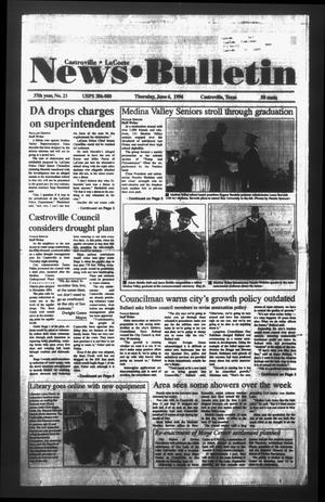 News Bulletin (Castroville, Tex.), Vol. 37, No. 23, Ed. 1 Thursday, June 6, 1996