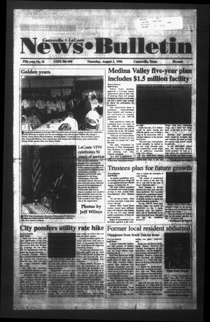 News Bulletin (Castroville, Tex.), Vol. 37, No. 31, Ed. 1 Thursday, August 1, 1996