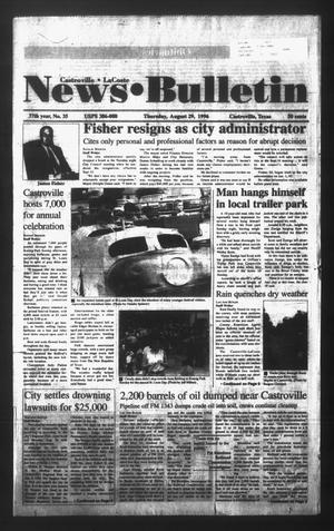 News Bulletin (Castroville, Tex.), Vol. 37, No. 35, Ed. 1 Thursday, August 29, 1996