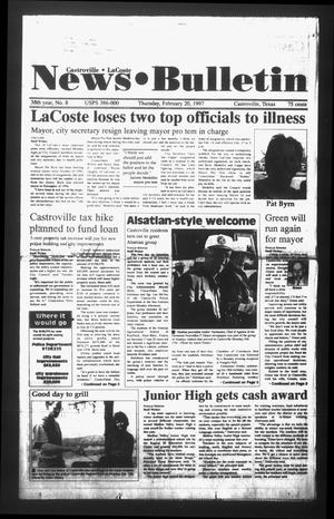 News Bulletin (Castroville, Tex.), Vol. 38, No. 8, Ed. 1 Thursday, February 20, 1997