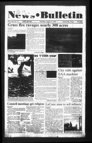 News Bulletin (Castroville, Tex.), Vol. 38, No. 34, Ed. 1 Thursday, August 21, 1997