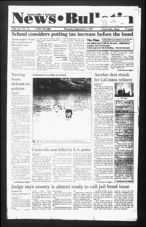 News Bulletin (Castroville, Tex.), Vol. 38, No. 36, Ed. 1 Thursday, September 4, 1997